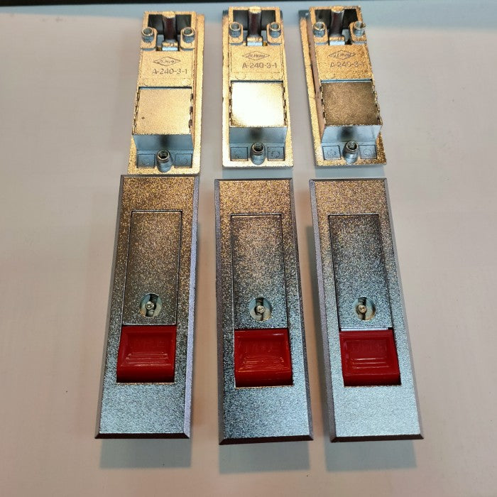 Kunci Panel Push+Kunci Jy Huei JHA-240-3-1 (23.5x72mm) Silver