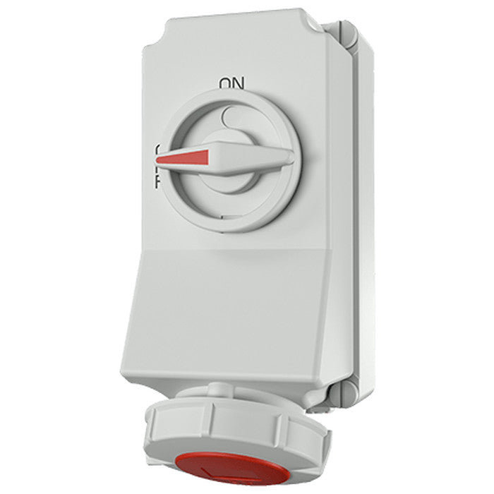 Industrial Socket Mennekes Interlocked Socket 5x32A Red/White IP67 5608