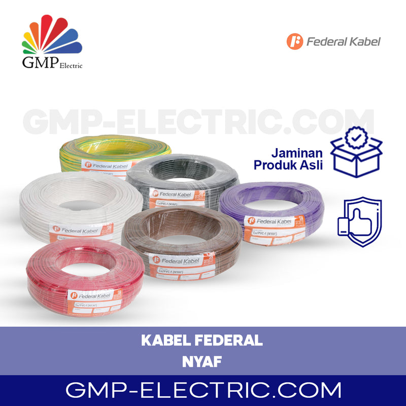 Kabel Serabut Single Core Federal NYAF 1x1,5 mm @100 mtr Violet 450/750V