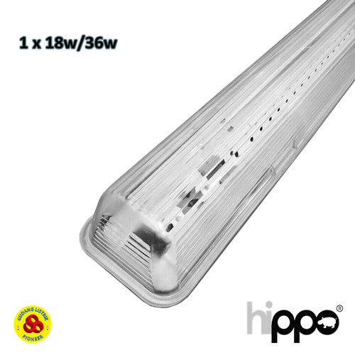 Kap Lampu Okasiwa Balok 1x36W T8 White+Ballast Elec.+Kaki TL