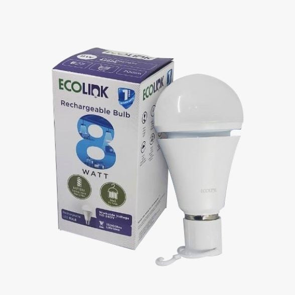 Lampu LED Emergency Ecolink- 8W E-27 White (6500K)