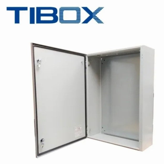 Panel Box Polyester TIBOX TIP-64 W400xH600xD230mm IP66 Cream w/Galvanized Steel Mounting Plate 1.5mm