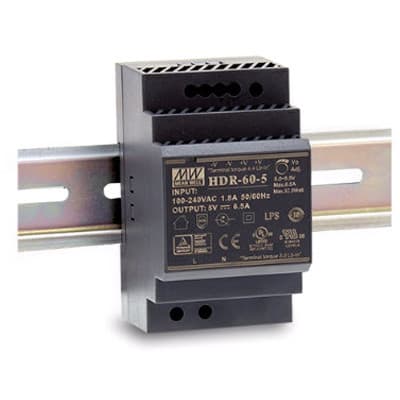 Power Supply Meanwell HDR-30-12 12VDC 2.5A Din Rail Black