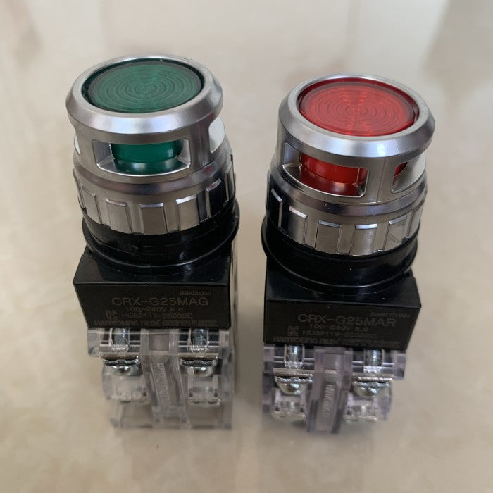 Hanyoung Nux Push Button Lamp CRX-G25MDG 24VDC Hijau