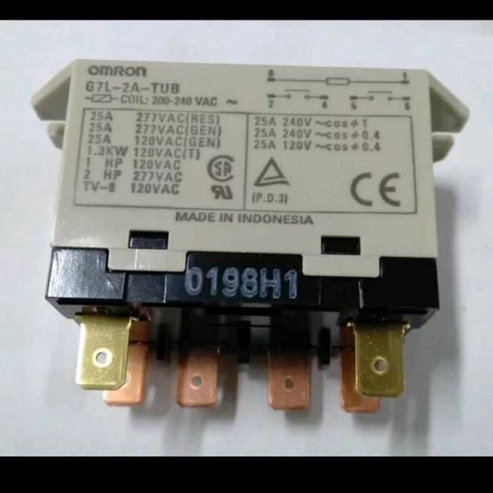 Relay Omron G7L-2A-TUB 220VAC 25A