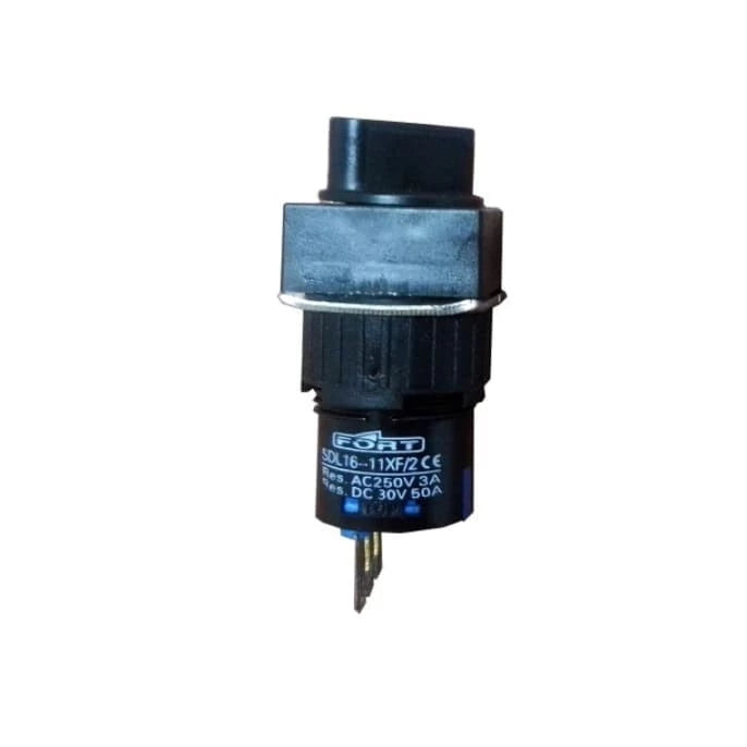 Selector Switch Fort Round, 3 Posisi 16 mm Black SDL16-22XF