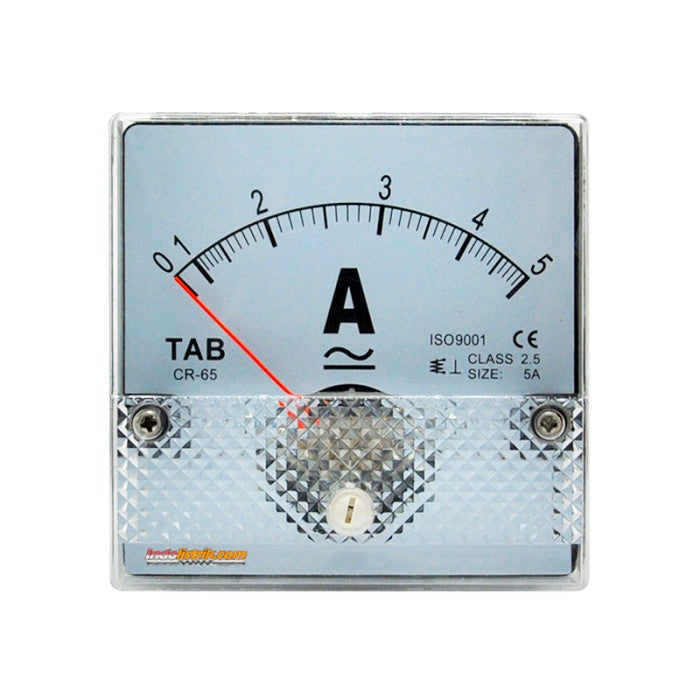 Analog Ampere Meter TAB AC/DC 5A CR-65 direct