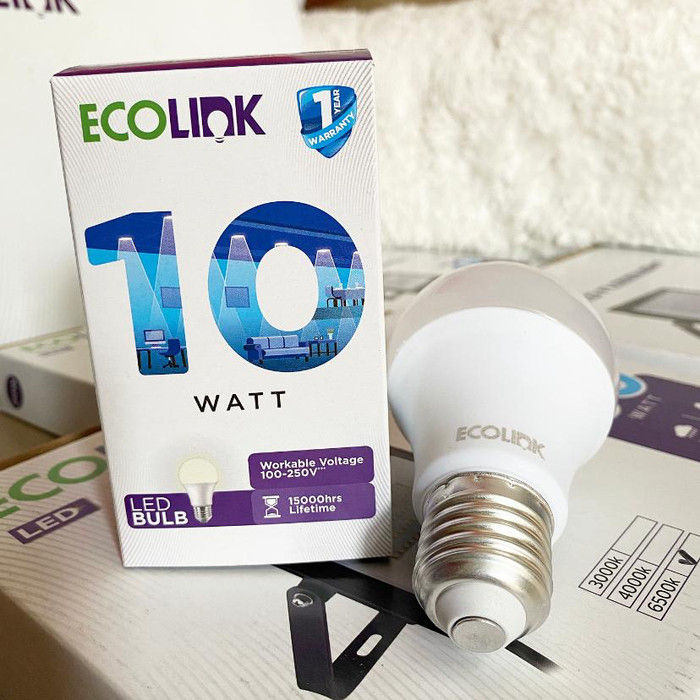Lampu LED Bulb Ecolink- 10W E-27 White (6500K)