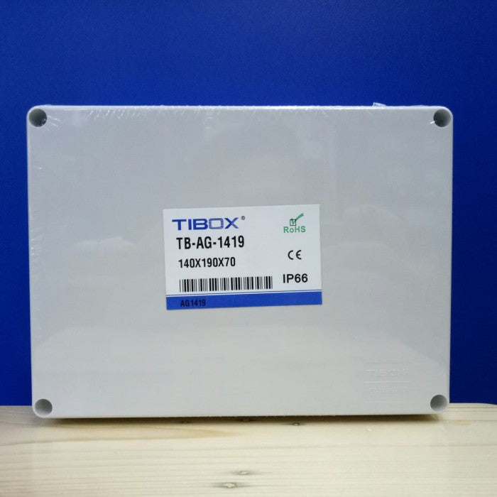 Box PVC TIBOX T-1419/7 W140xH190xD70mm IP66 Cream
