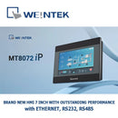 HMI Weintek Model 7" MT8072iP