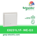 Saklar Single Schneider Pieno E8231L1F- WE-G3 1G 1W White