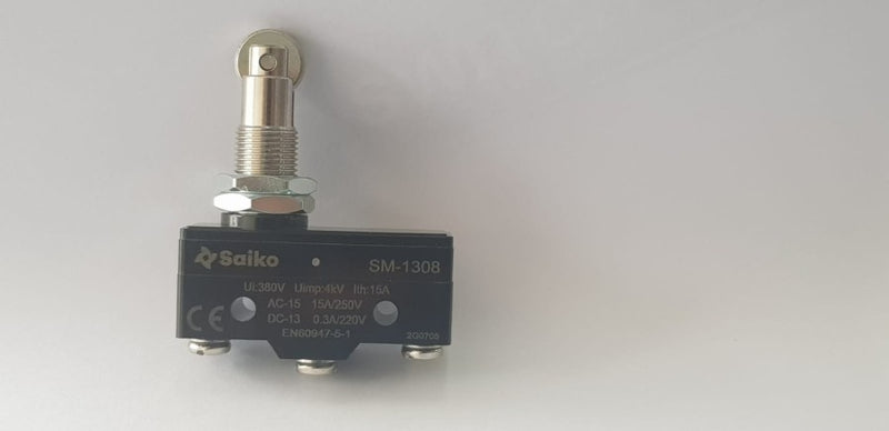 Basic Limit Switch Panel Mount Roller Plunger Saiko SM-1308 15A 250V