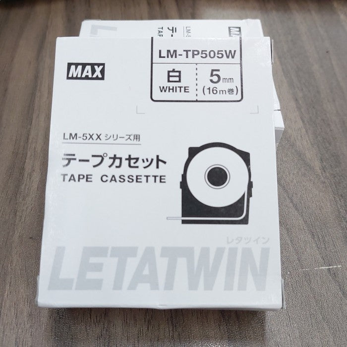 Label Tape Cassete Letatwin LM-TP505W 5 mm White (NEW Type)