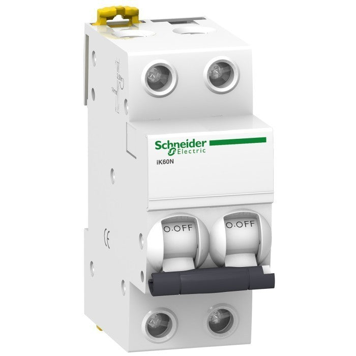 MCB Schneider iK60N, 6kA 2P 10A White A9K27210