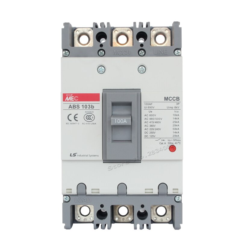 Breaker LG ABS 203b, 14kA 3PWhite 125A