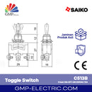 Toggle Switch Saiko 3 Kaki ON-OFF-ON 250VAC 15A C513B