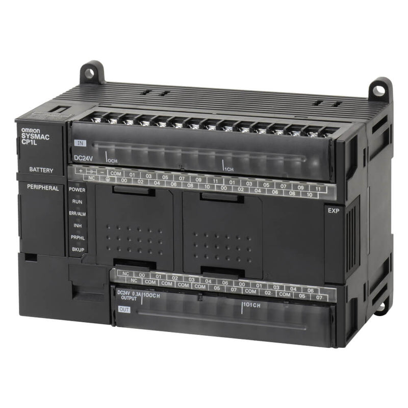 PLC Omron CP1L-M40DR-D Input 24VDC 40 I/O (24 In+16 Out) Black Relay Output