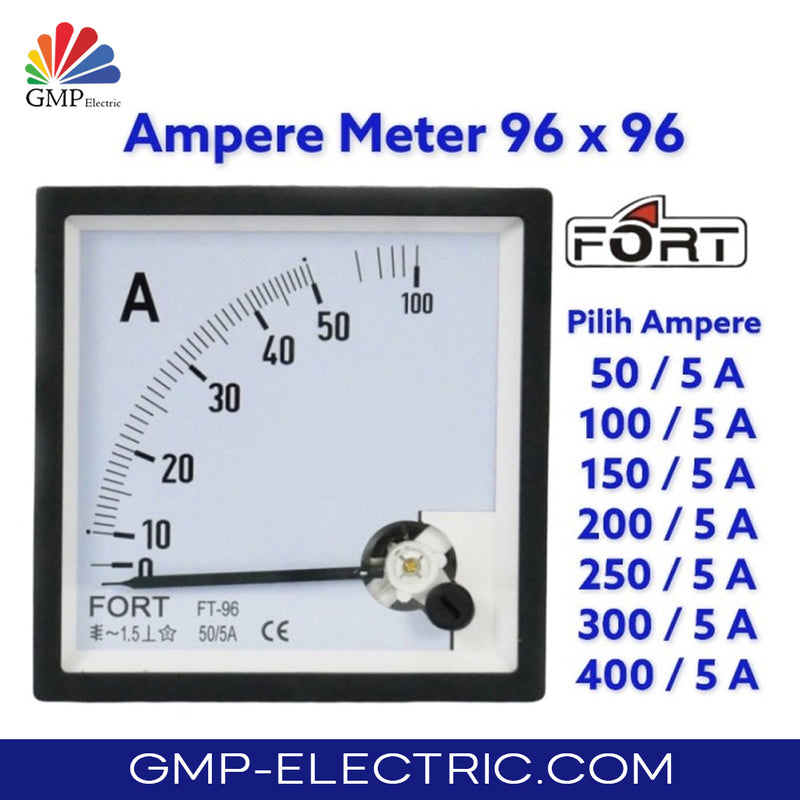 Ampere Meter Fort 96x96 mm 150A FT-96A