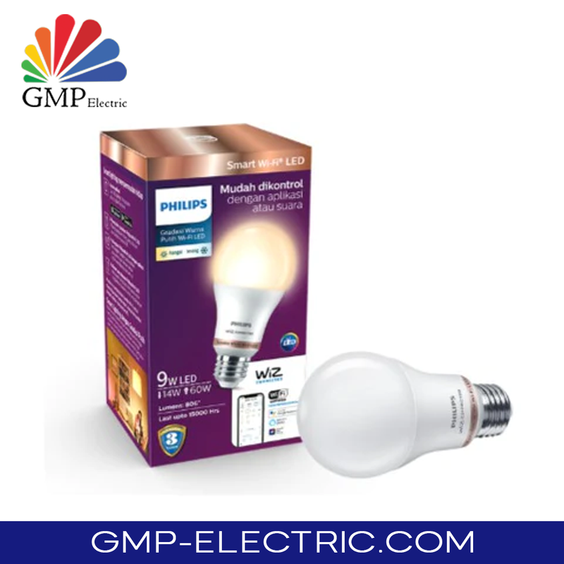 WiFi LED Bulb Color Philips E-27 9W 16juta warna ECER