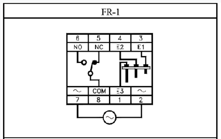 Floatless Level Switch Fotek FR-1 230VAC, 40x50mm