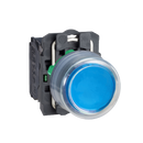 Push Button Schneider XB5-AP61 22 mm Plastic Momentary IP66 Biru 1NO