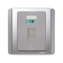 Stop Kontak Schneider NEO E3031RJ5E_GS 1Gang RJ45 Data Cat5E Grey Silver