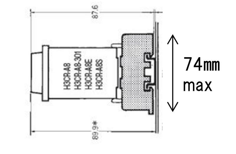 Timer Analog Omron H3CR-A 24VDC H48xW48mm Multiple Time Ranges