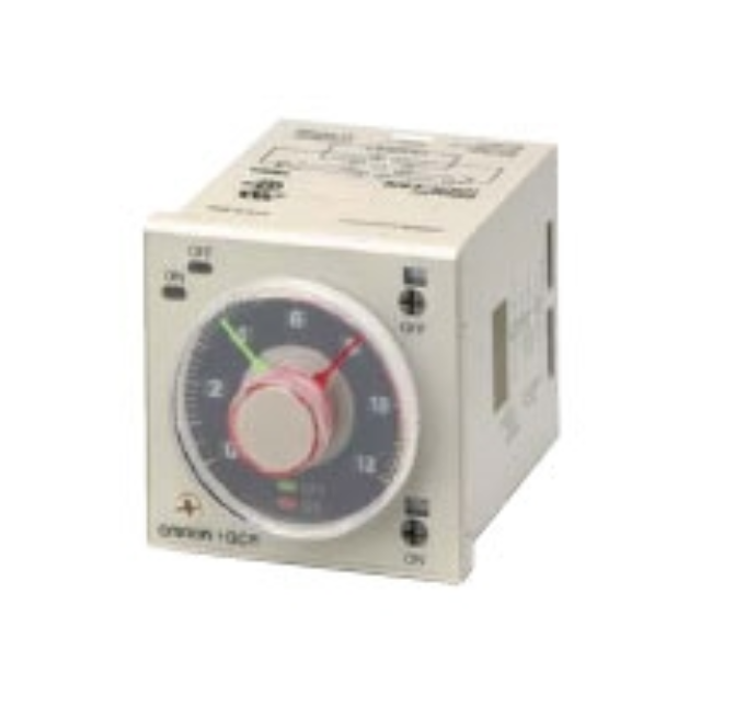Timer Analog Omron H3CR-F8 220VAC H45xW45mm 8 Pin Multiple Time Ranges, Twin Timer