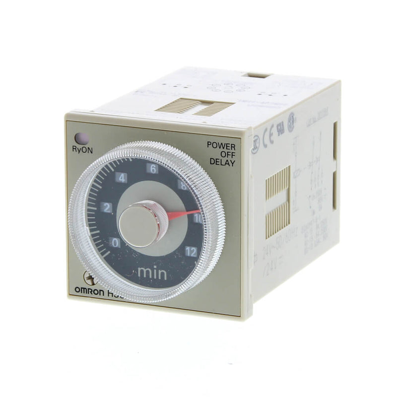 Timer Analog Omron H3CR-H8L 24VDC M H45xW45mm 8 Pin Multiple Time Ranges, OFF Delay