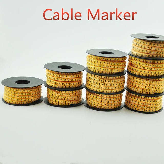 Cable Marker Shemsco EC-1-8 (Angka 1) yellow L 0.75-3.5mm