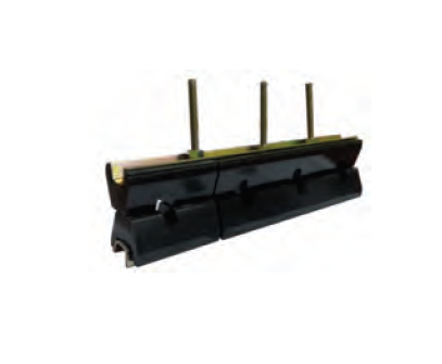 Busbar Support Jepit Bakelite FT-410 3P+N, Busbar Size 1x10 mm Black