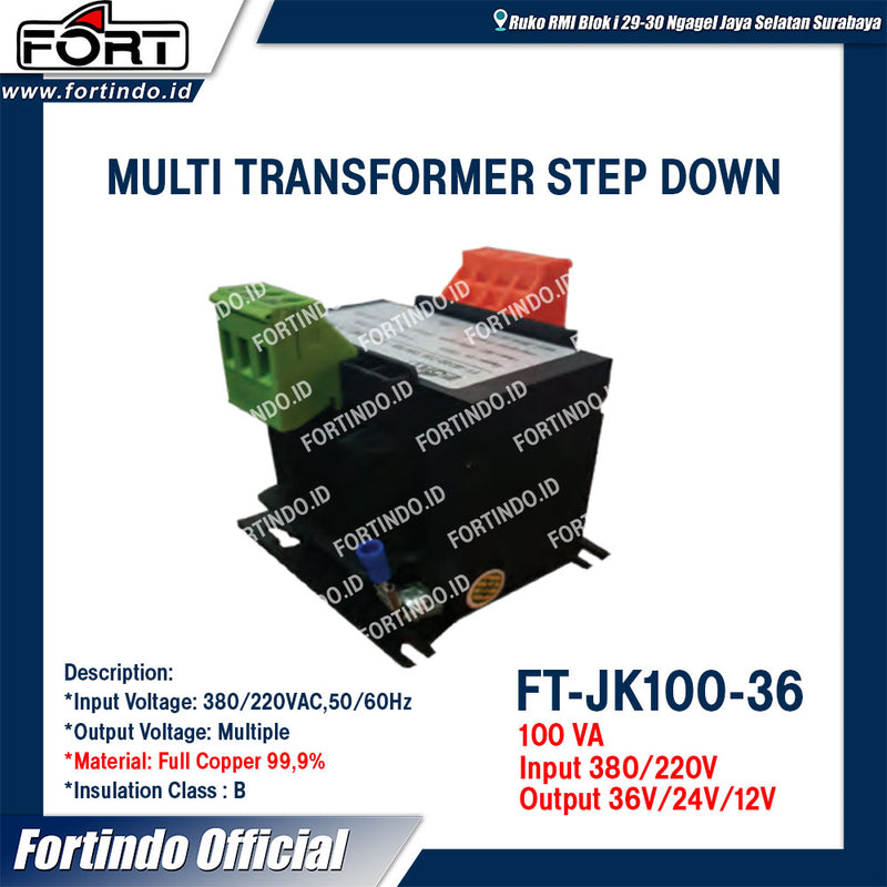 Transformer step down fort FT-JK100-36