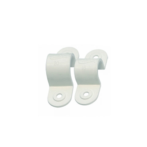 Klem Pipa (Saddle) PVC Boss 20mm B261/20WE White