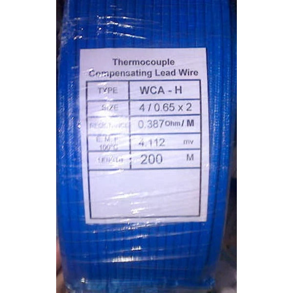 Kabel Thermocouple NB Type K 2x0,65 Blue Fiberglass