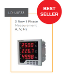 Multifunction Meter Larkin LR-UIF33 3 Row 1P A,V,Hz, Accuracy 1, W96xH96mm