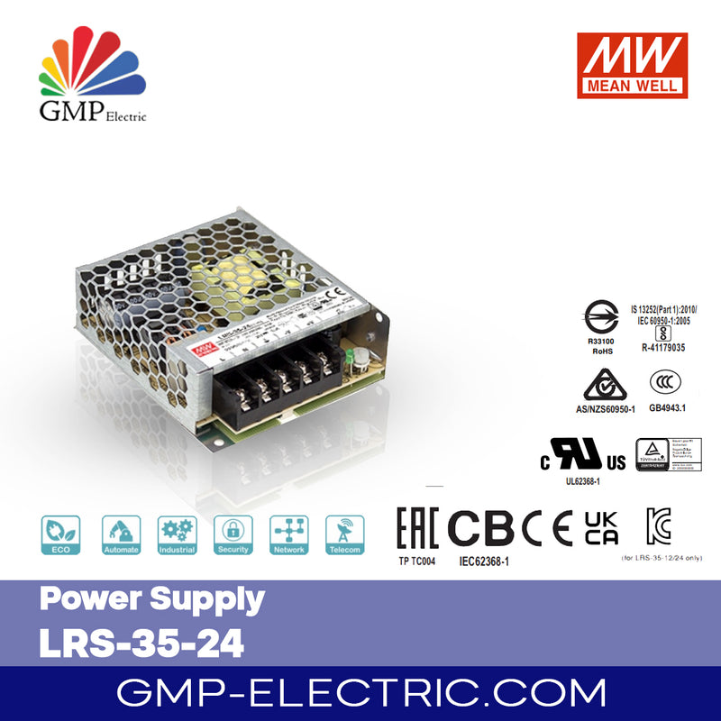 Power Supply Mean well LRS-35-24 / meanwell 24V DC 1.5A