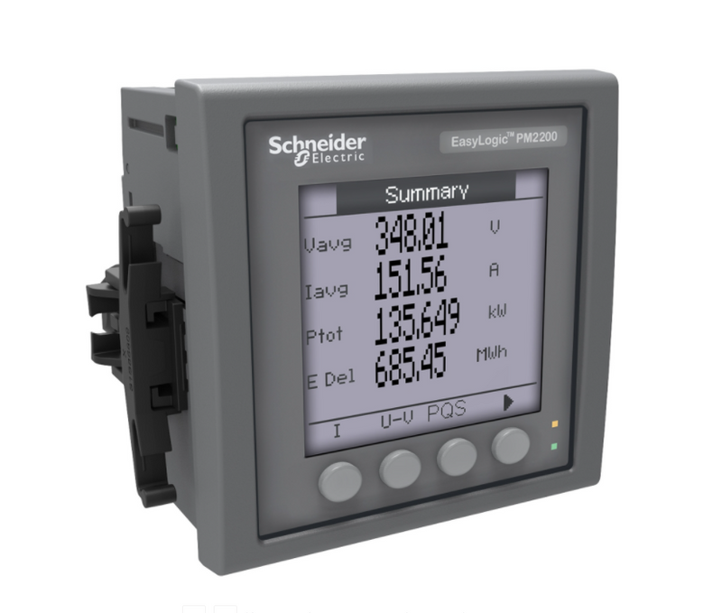 Power Meter Schneider METSEPM2230 LCD dengan komunikasi dan akurasi 0.5s W96xH96mm