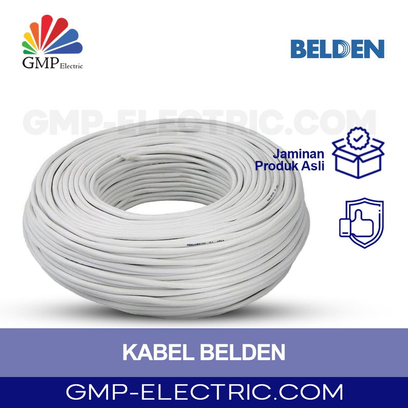 Kabel Belden 9104 RG 59+power warna putih