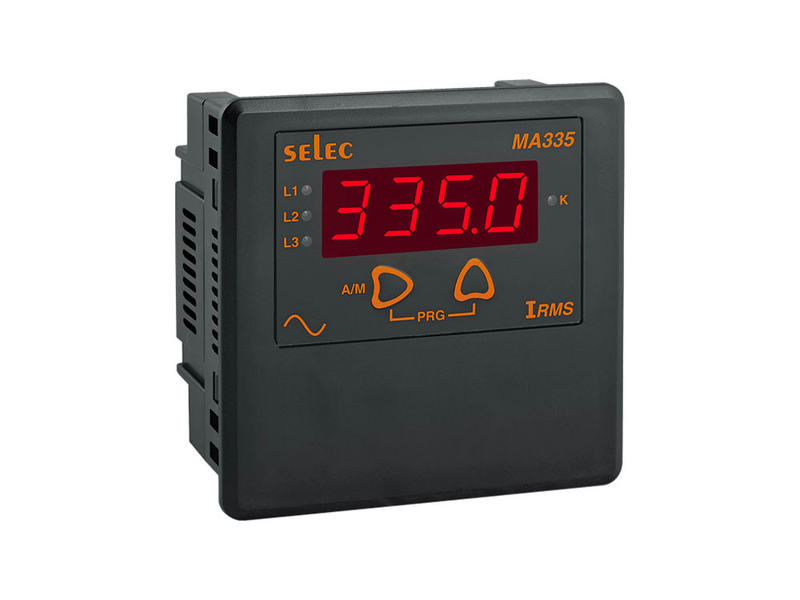 Digital Ampere Meter LED Selec MA335../5A 96x96 3P/4W