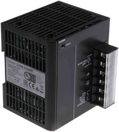 PLC Omron Power Supply unit CJ1W-PA205R Black 85-264VAC, 24VDC, 5VDC,5 A 25W