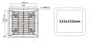 Fan Filter Saiko PFD9803 for 120x120mm
