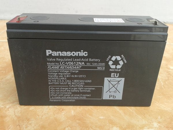 Aki Kering Panasonic LC-V0612NA - 6V 12 Ah/20 HR