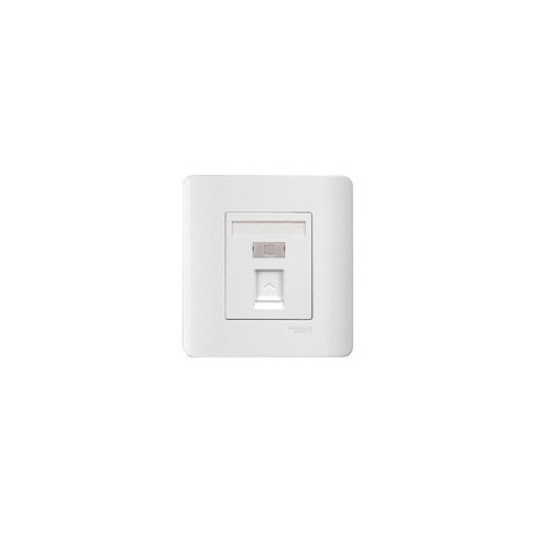 Outlet Data CAT6 ZENCELO Schneider 1 Gang E8431RJ_6_WE White