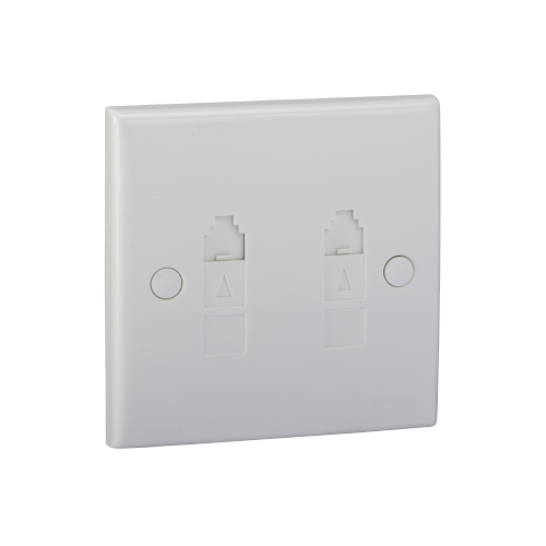 Outlet Telpon (RJ11) 2G Schneider Classic (Clipsal) White ET02_4_WE