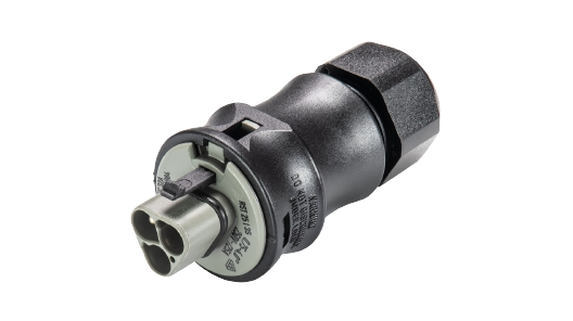 RST Classic 25i3 Connector Male Wieland 3P 32A 250/400V Gray (96.032.4154.3) 3x6mm