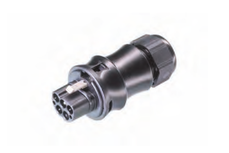 RST Classic 20i5 Connector Male Wieland 5P 20A 250/400V Black (96.052.4153.1) 5x2.5mm