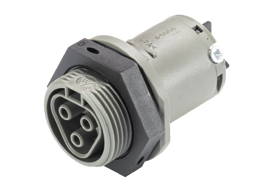 RST Classic 25i3 Device Connector Female M25 Wieland 3P 32A 250/400V Gray (96.031.5054.3) 3x6mm