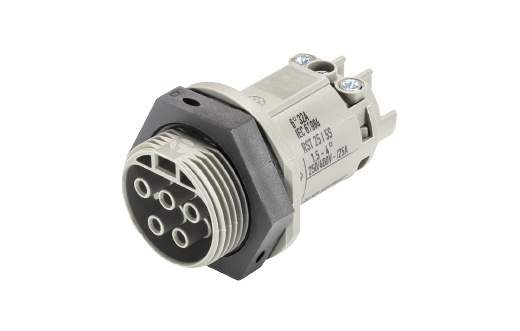 RST Classic 25i5 Device Connector Female M25 Wieland 5P 32A 250/400V Gray (99.57700.7) 5x6mm