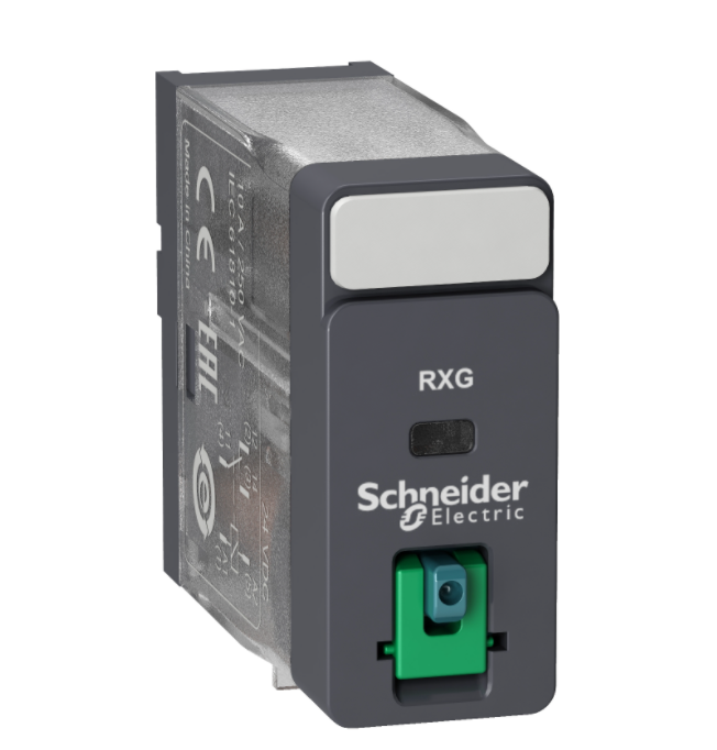 Relay Schneider RXG21BD 24VDC, 2 C/O 5A 250VAC