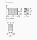 Relay Schneider RXM4LB2B7 24VAC, LED Indicator, 4 C/O 3A 250VAC